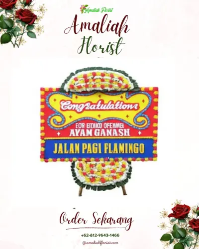 Bunga Papan Congratulation di Rumah Duka Soegihonjo